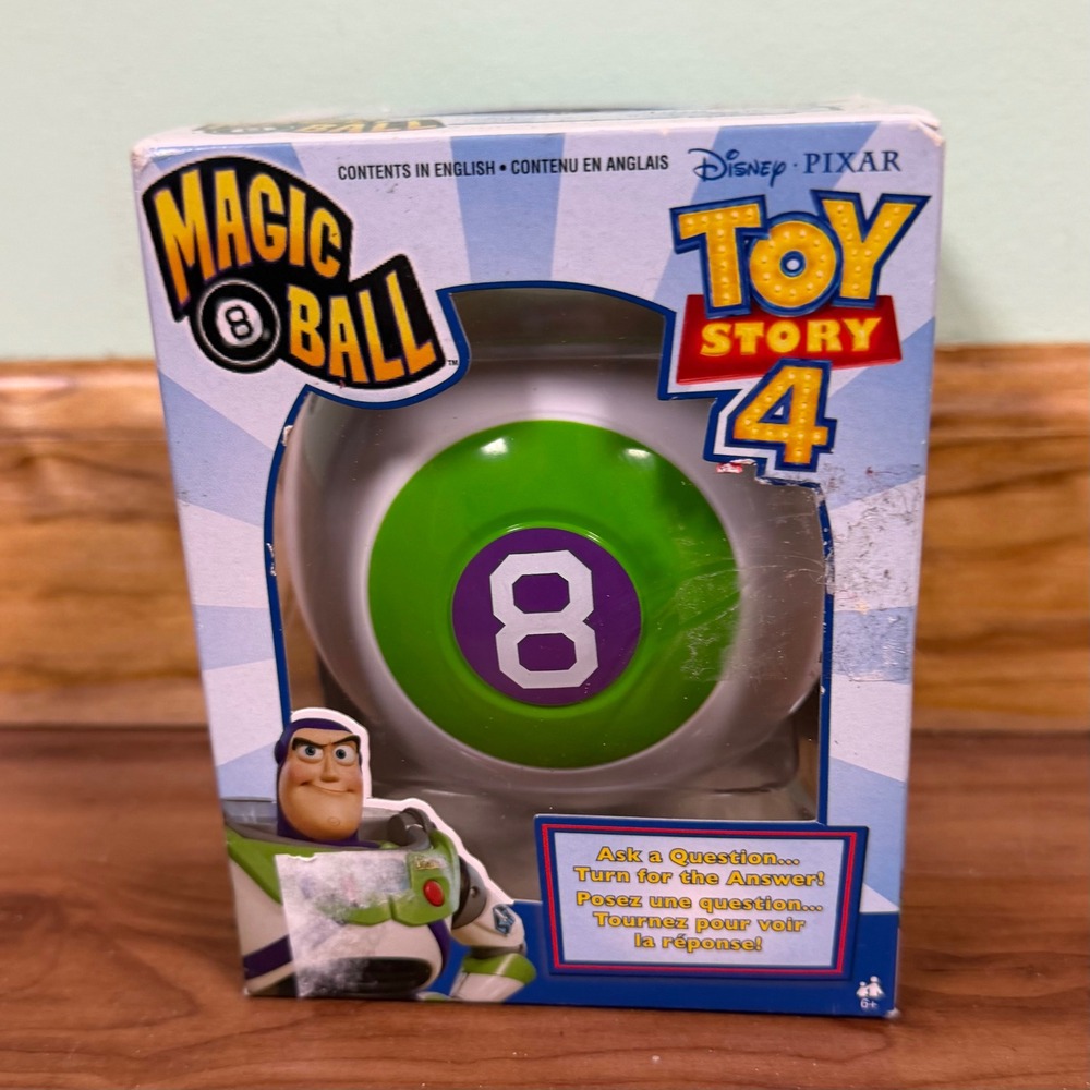 Disney Pixar Toy Story 4 Magic 8 Ball Buzz Lightyear Novelty Toy Mattel GDJ82